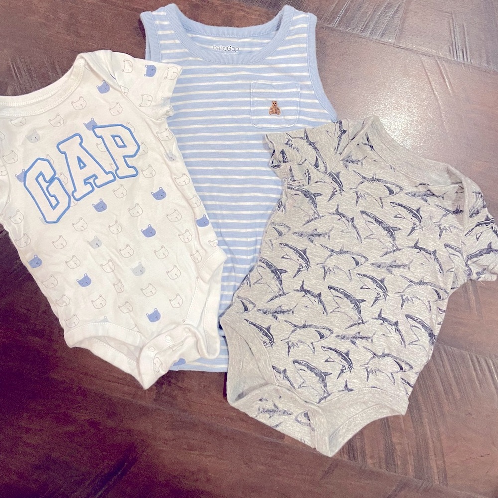 Baby Gap- Boy onesie set of 3.